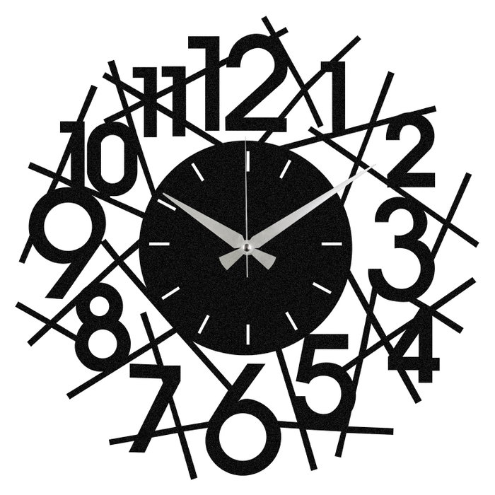 Wallity Rasputin Reloj de Pared Decorativo Negro Wallity Rasputin Reloj de Pared Decorativo Negro